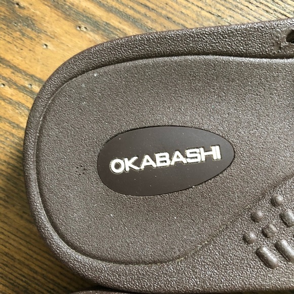 Okabashi Women’s sandals Brown Striped, Flip  Flops - Picture 3 of 6